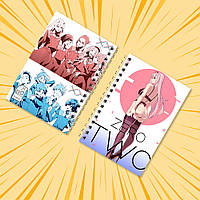 Блокнот на пружині в клітинку 48 арк. Darling in the FranXX / Милий у Франксі 024