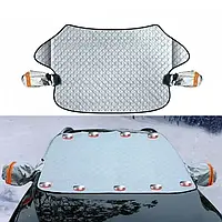 Накидка на лобове скло захист від снігу 115х140 см чохол для машини від сонця дощу зимовий тент