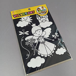 Оксамитова розмальовка принцеса 16х23 см