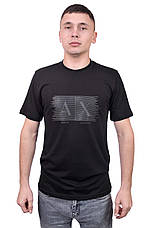 Футболка чоловіча Armani 25-494 чорна, фото 3