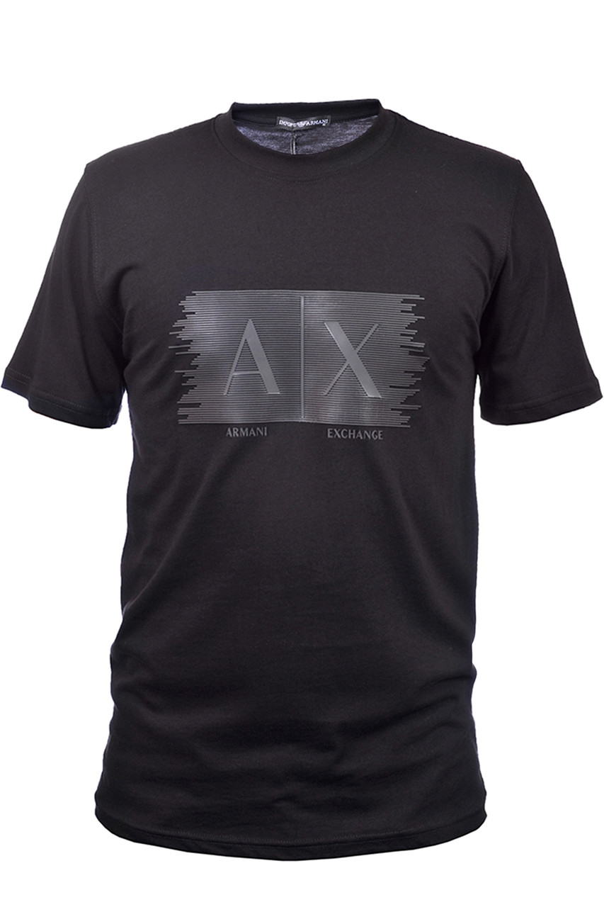 Футболка чоловіча Armani 25-494 чорна