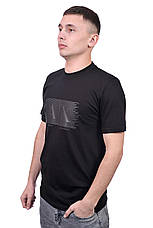 Футболка чоловіча Armani 25-494 чорна, фото 4