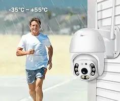 Вулична поворотна IP камера відеоспостереження WiFi N3 6913 - 2mp ICSee - камера зовнішнього спостереження для дому