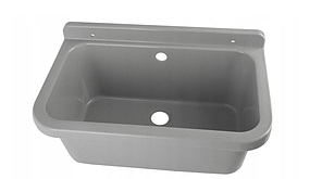 Умивальник Hydroland настінний пластиковий сірий 340 мм х 500 мм.