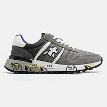 Чоловічі Кросівки Premiata Lander Grey White / Преміата Ландер Сірі з Білим, фото 3