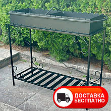 Мангал 15 шампурів 3 мм на дровниці (M15-3D)