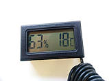Цифровий термометр-гігрометр вологозахисним датчиком, фото 2