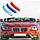 Накладки на ноздри BMW E84 2009-2015 Дорест X1 БМВ Х1 рамки в решетку радиатора бампера М стиль M performance, фото 4