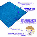 3D панель самоклеюча 700х770х5мм цегла Синій (003-5) SW-00000154, фото 2