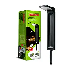 LED світильник садово-парковий Eurolamp 2W 6500K з акумулятором і сонячною батареєю LED-2W/6500K(S1)