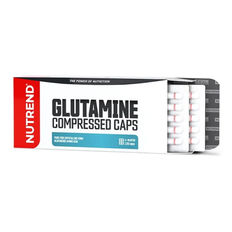 Глютамін Nutrend Glutamine COMPRESSED CAPS, 120 капсул