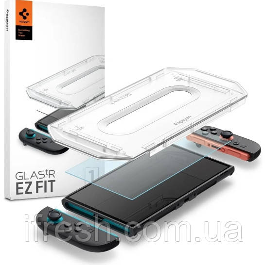 Захисне скло Spigen для Nintendo Switch 2 - EZ FIT GLAS.tR (2 шт), Clear (AGL09111)