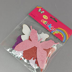 Набір для творчості з фоамирана з блискітками метелики