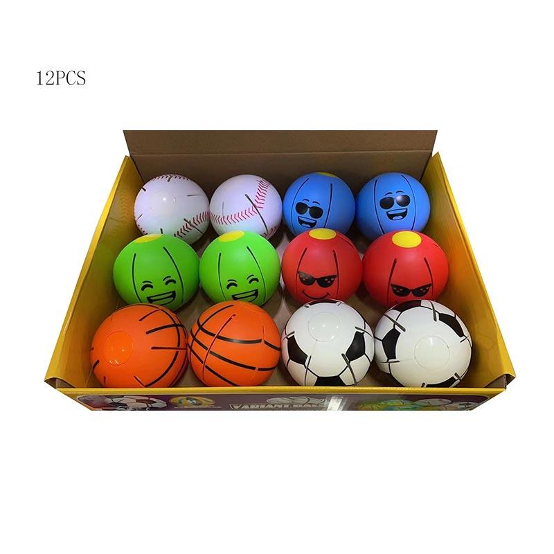 М'яч трансформер L87008E 7.5 см 6 кольорів дисплей 20 по 12 шт, фото 1