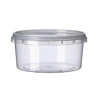 Ведро 0.5л круглое без ручки прозрачное