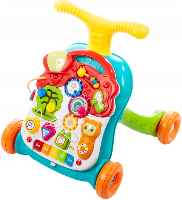 Дитячий толокар ходунки-каталка музичні + ігровий столик 5в1 MalPlay