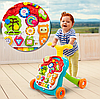Дитячий толокар ходунки-каталка музичні + ігровий столик 5в1 MalPlay, фото 8