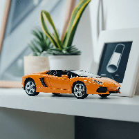 Іграшкова машинка Автопром Lamborghini Aventador Roadster - колекційна модель, помаранчева, 19 см, фото 8