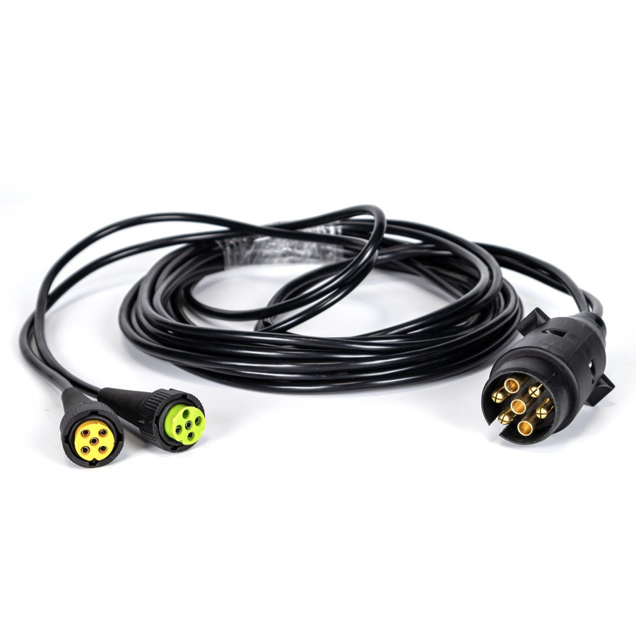 Кабель підключення ліхтарів причепа 4,5 м KAMAR 2x5 PIN BAJONET+7 PIN