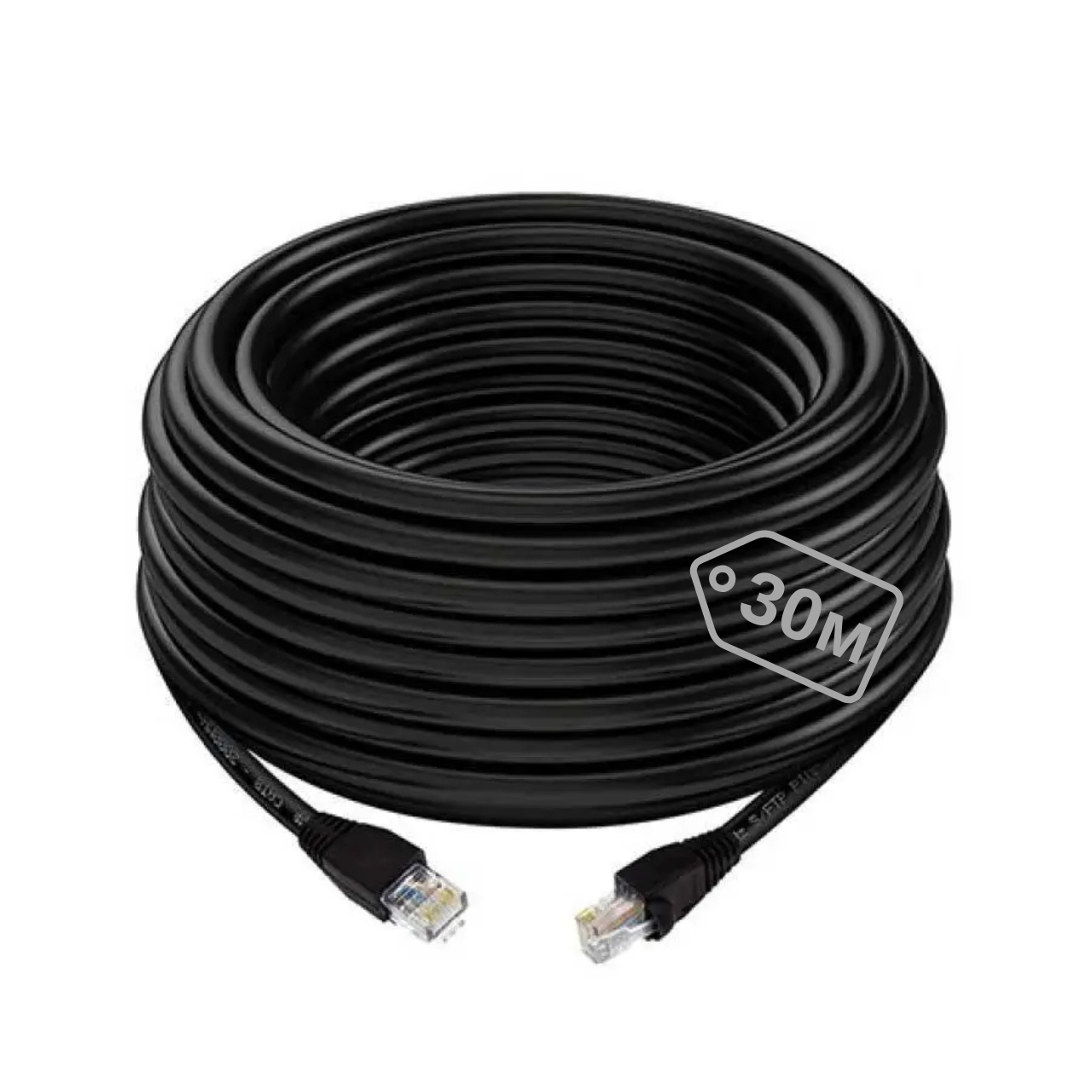 Кабель для роутера 30м CAT5e LAN UTP (Gigabit RJ45, 1000Мбіт/с)