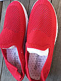Мокасини сліпони жіночі текстильні сітка, фото 4
