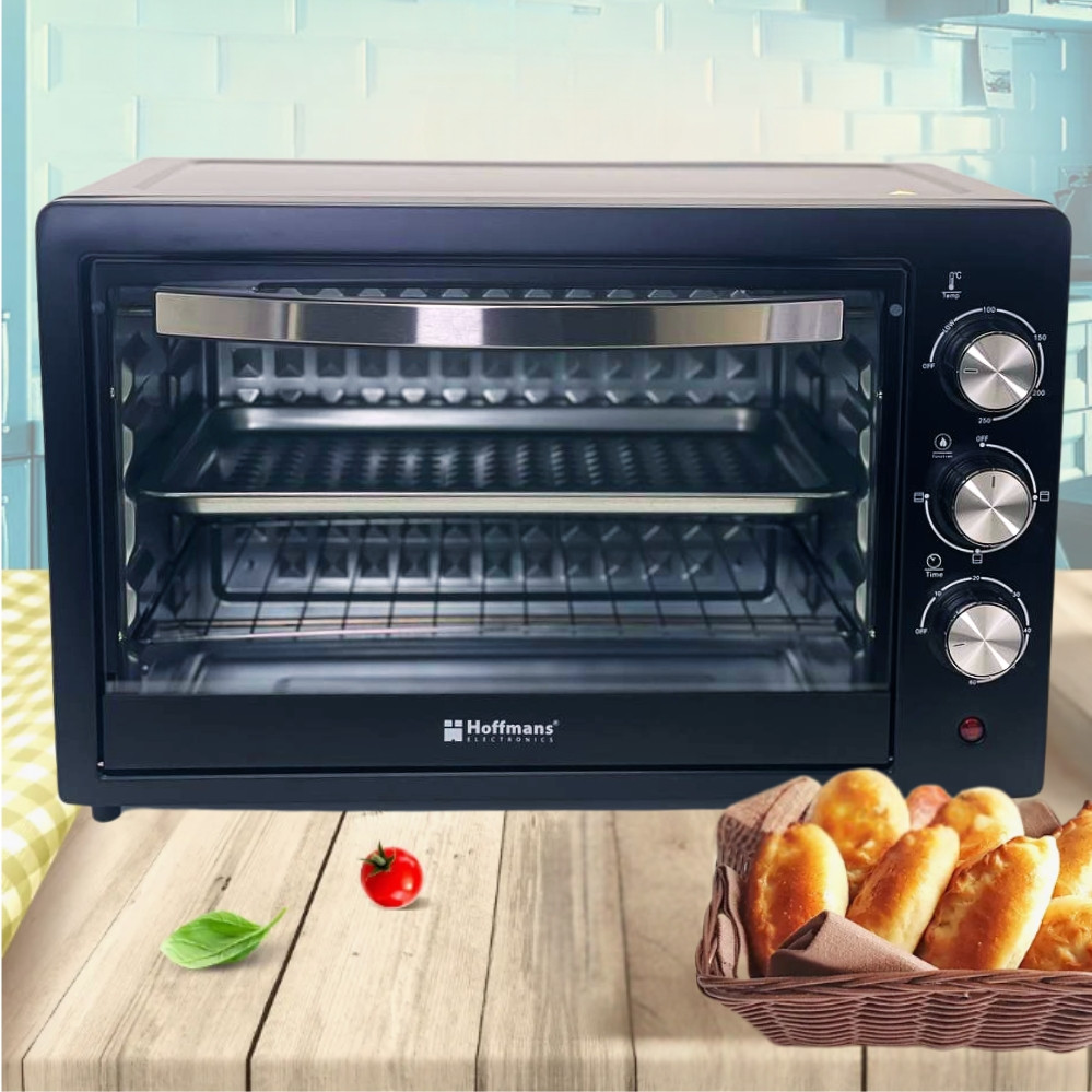 Настільна електрична духовка 2000W Hoffmans Electronics HM-752 електропіч з таймером для дому