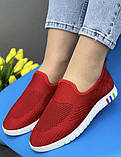 Мокасини сліпони жіночі текстильні сітка, фото 7