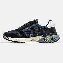 Чоловічі Кросівки Premiata Mick Blue Black / Преміата Мік Сині з Чорним, фото 4