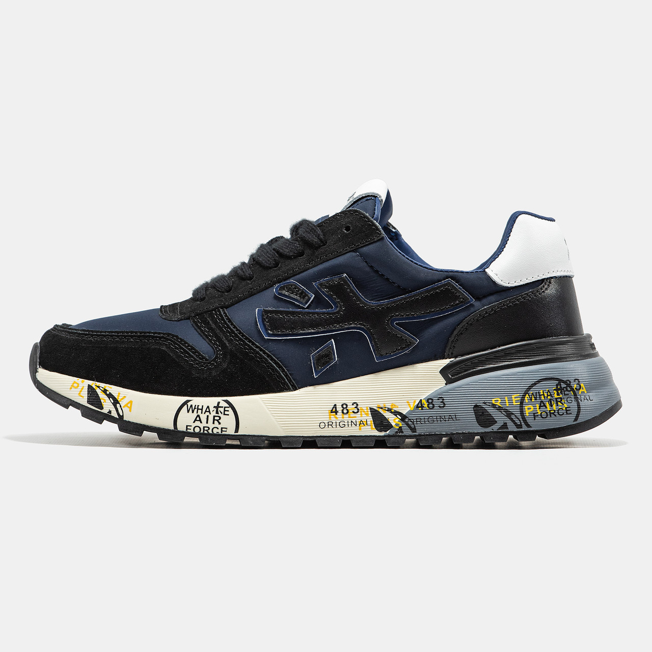 Чоловічі Кросівки Premiata Mick Blue Black / Преміата Мік Сині з Чорним