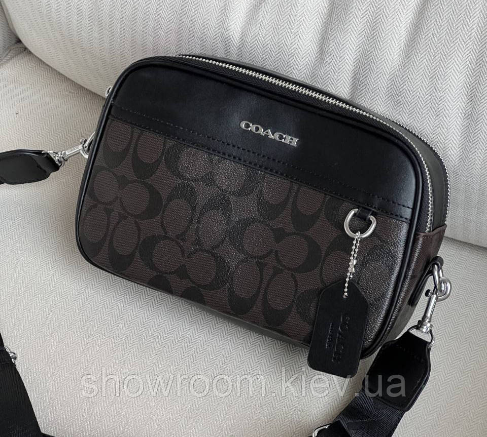 Чоловіча брендова сумка на плече Coach (1376-2)