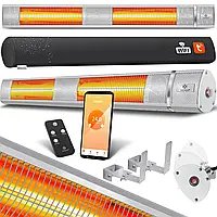 Інфрачервоний обігрівач KESSER 3000 Вт інфрачервоні та каталітичні Обігрівачі 165x960x105 мм Wi-Fi