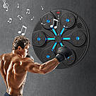 Настінний боксерський тренажер з рукавичками 35x35см / Музична боксерська мішень / Тренажер для боксу, фото 2