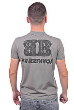 Футболка чоловіча Balenciaga 25-25Y-09504 сіра, фото 5