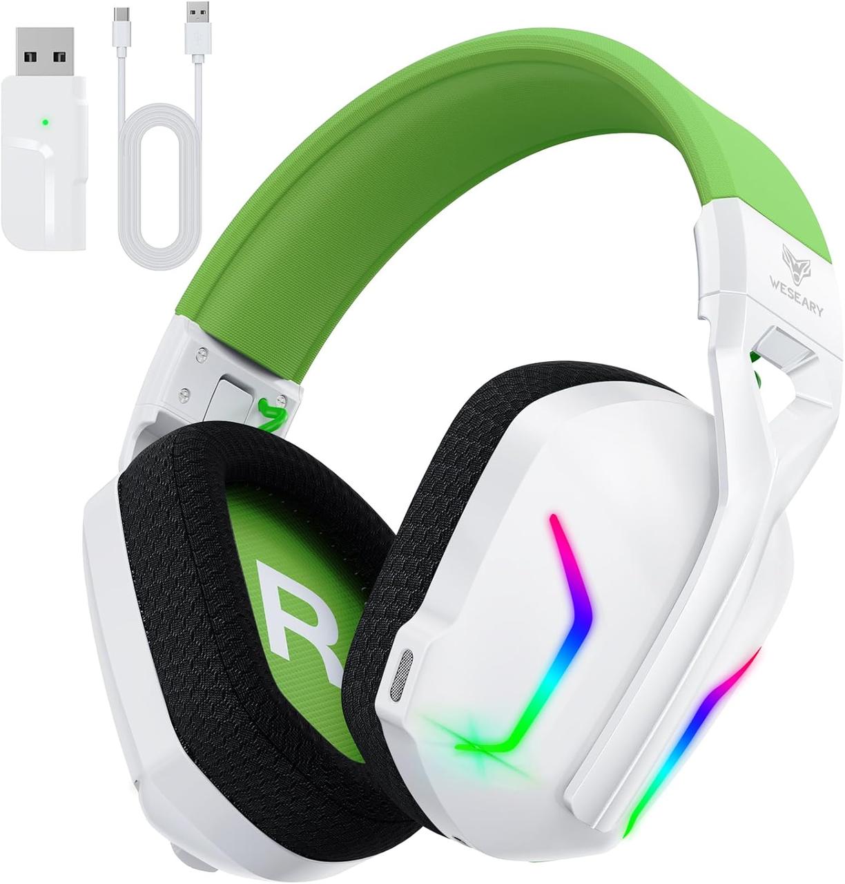Ігрова гарнітура WESEARY WG1 2.4G з мікрофоном для PS5, PS4, ПК, Mac. Уцінка