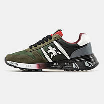 Чоловічі Кросівки Premiata Lander Green White / Преміата Ландер Зелені з Білим, фото 4