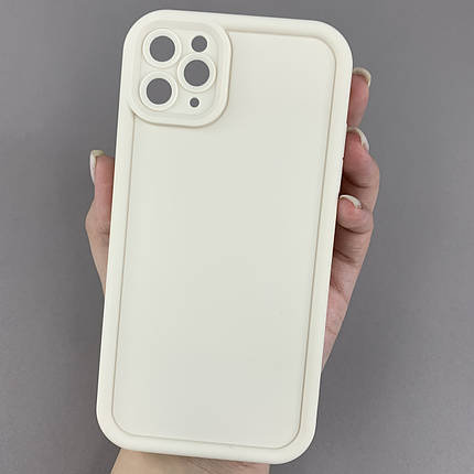 Чохол для Apple iPhone 11 Pro Max чохол з великими бортиками на телефон айфон 11 про макс молочний n5v, фото 1