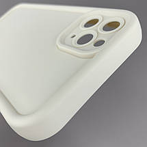 Чохол для iPhone 11 Pro Max молочний з великими бортами з принтом чорний леопард на айфон 11 про макс w01l, фото 5