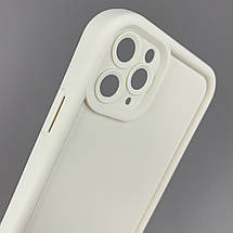 Чохол для iPhone 11 Pro Max молочний з великими бортами з принтом чорний леопард на айфон 11 про макс w01l, фото 3