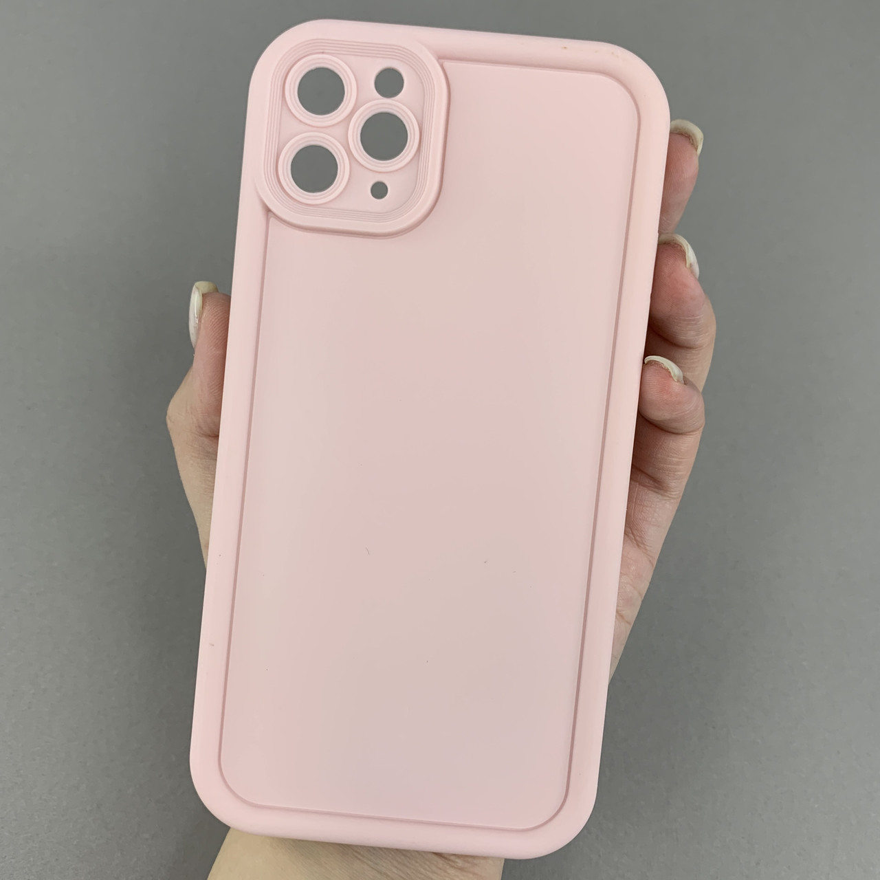 Чохол для Apple iPhone 11 Pro Max чохол з великими бортиками на телефон айфон 11 про макс рожевий n5v