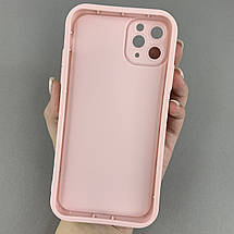 Чохол для Apple iPhone 11 Pro Max чохол з великими бортиками на телефон айфон 11 про макс рожевий n5v, фото 2