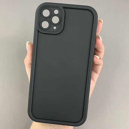 Чохол для Apple iPhone 11 Pro Max чохол з великими бортиками на телефон айфон 11 про макс чорний n5v, фото 1