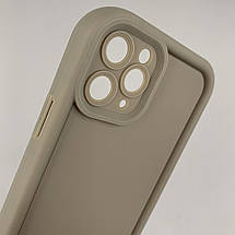 Чохол для Apple iPhone 11 Pro чохол з великими бортиками на телефон айфон 11 про коричневий n5v, фото 3