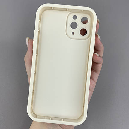 Чохол для iPhone 11 Pro молочний з великими бортами з принтом чорний леопард на айфон 11 про w01l, фото 2