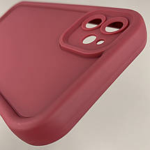 Чохол для Apple iPhone 11 чохол з великими бортиками на телефон айфон 11 бордовий n5v, фото 5