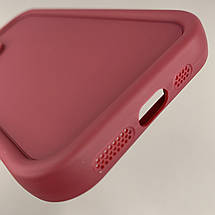 Чохол для iPhone 12 бордовий з великими бортами з принтом чорний леопард на айфон 12 w01l, фото 4