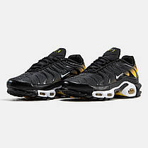 Чоловічі Кросівки Nike Air Max Tn Plus Black Yellow White / Найк Аїр Макс ТН Плюс Чорні з Жовтим та Білим, фото 5