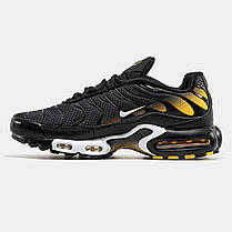 Чоловічі Кросівки Nike Air Max Tn Plus Black Yellow White / Найк Аїр Макс ТН Плюс Чорні з Жовтим та Білим, фото 4