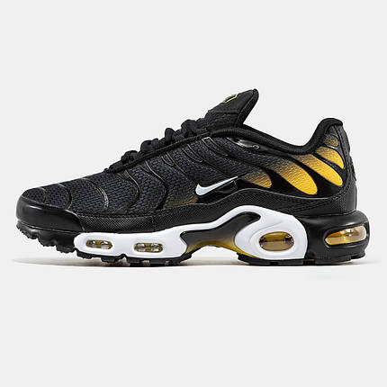 Чоловічі Кросівки Nike Air Max Tn Plus Black Yellow White / Найк Аїр Макс ТН Плюс Чорні з Жовтим та Білим, фото 1