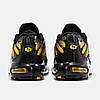 Чоловічі Кросівки Nike Air Max Tn Plus Black Yellow White / Найк Аїр Макс ТН Плюс Чорні з Жовтим та Білим, фото 9