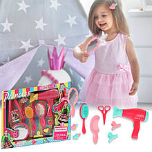 Дитячий ігровий перукарський набір HC321A, фен електричний, гребінець, дзеркало, аксесуари (IGR24)